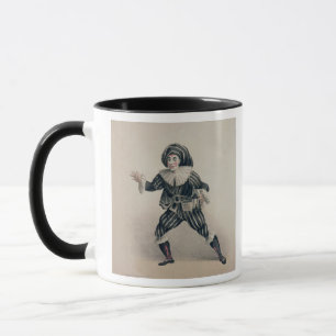 Caneca Grimaldi como Scaramouche, do dell'Ar de Commedia
