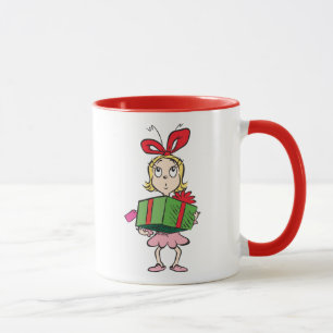 Caneca Grinch Cindy-Lou Who - Segurando Presente
