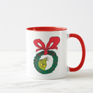 Caneca Grinch Clássico Coroa de Natal