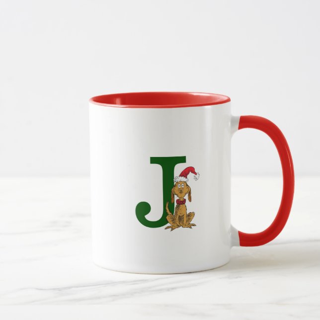 Caneca Grinch Clássico Max | Monograma J (Direita)