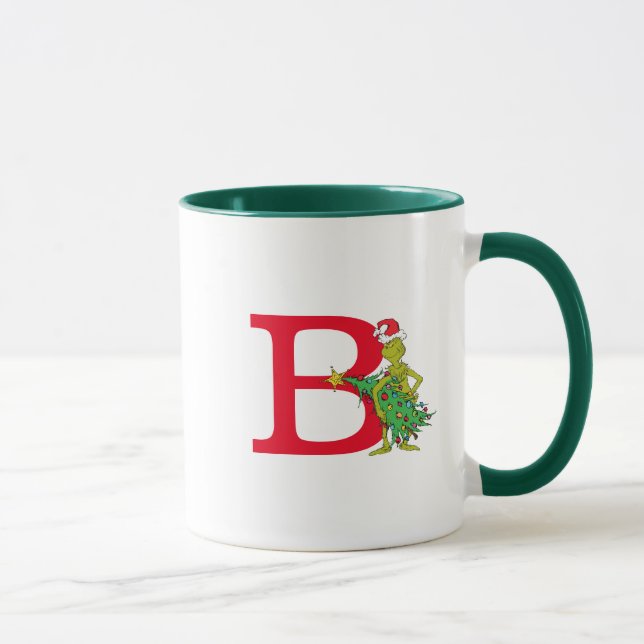 Caneca Grinch Clássico | Monograma Travesso (Direita)