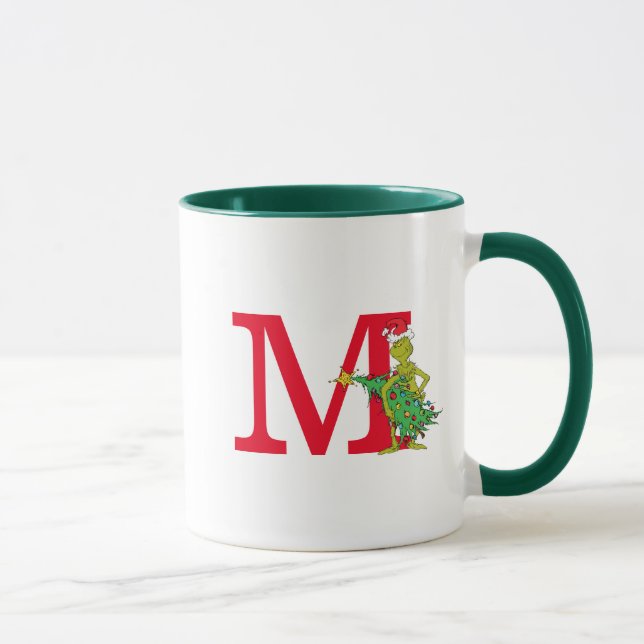 Caneca Grinch Clássico | Monograma Travesso M (Direita)
