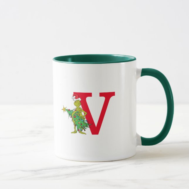 Caneca Grinch Clássico | Monograma Travesso V (Direita)