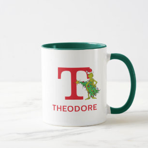 Caneca Grinch Clássico   Nome e Monograma Travesso T
