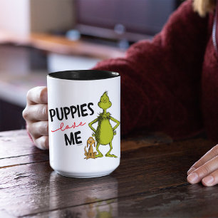 Caneca Grinch e Max Cachorrinhos Me Amam