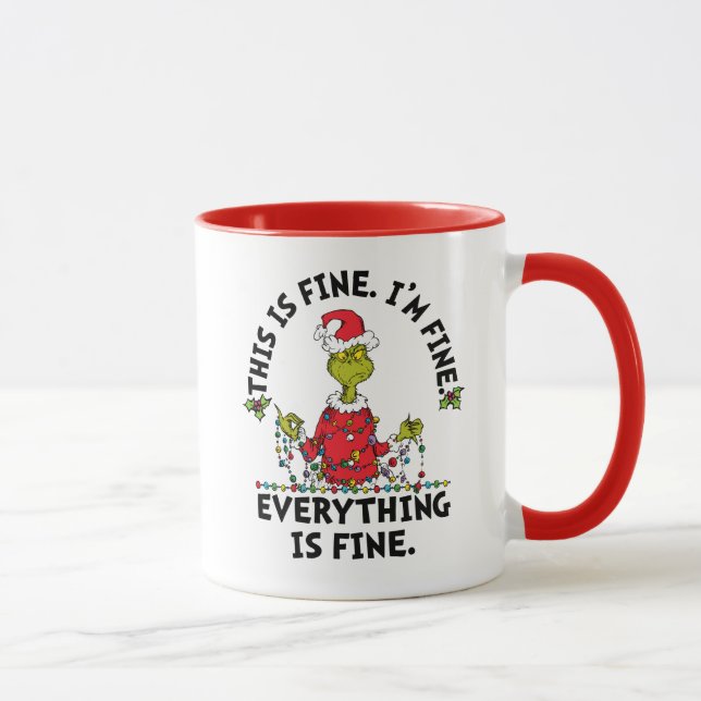 Caneca Grinch | Everything is Fine (Direita)