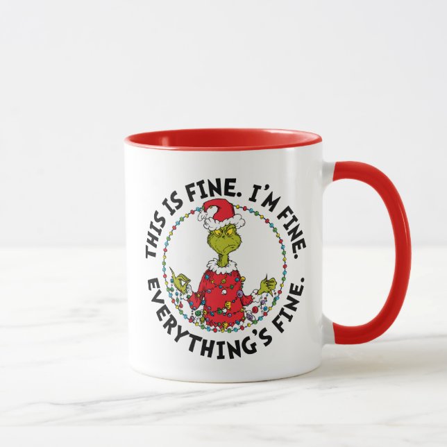 Caneca Grinch | Everything's Fine (Direita)