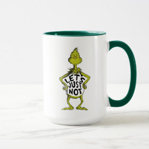 Caneca Grinch Malicioso Divertido Vamos Apenas Não Cita