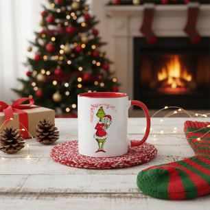 Caneca Grinch segura Cindy Lou Quem