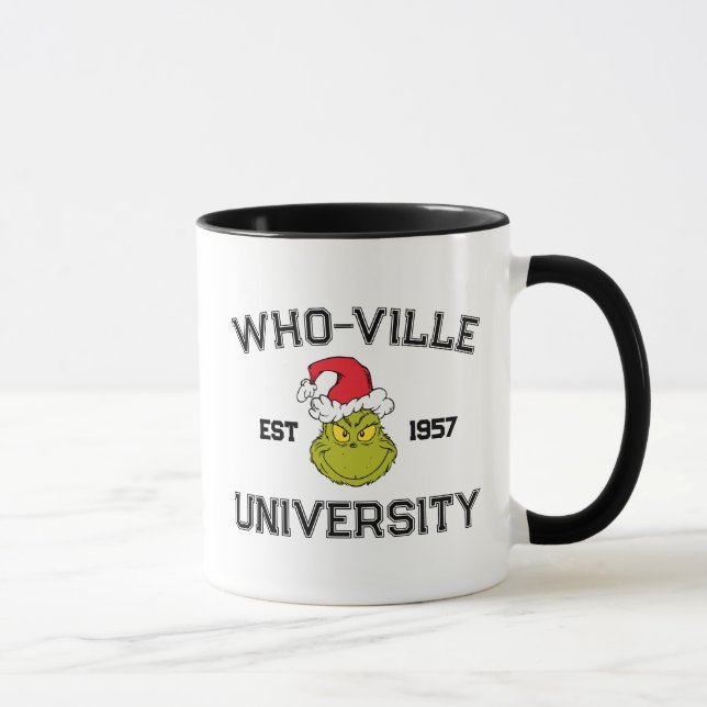 Caneca Grinch | Universidade de Who-ville Estabelecida em (Direita)