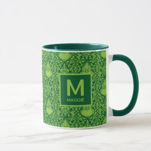 Caneca Grinch Verde Ornamentado Adicione seu Nome e Ini