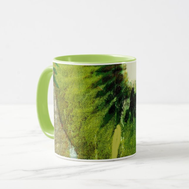 Caneca Groovy Green Kiwi Tie Dye (Frente Esquerda)