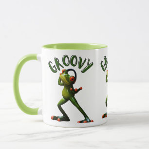 Caneca Groovy Green Sapo