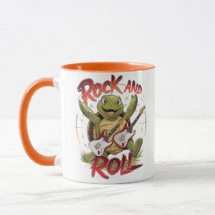 Caneca Groovy Turtle Fazendo Rochas E Rolos