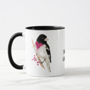 Caneca Grosbeak, Pássaro, Natureza, Mug