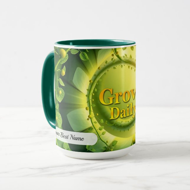 Caneca Grow Daily Spiral (Frente Esquerda)