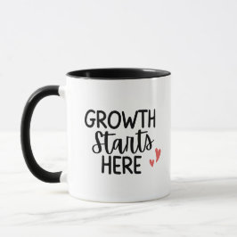 Caneca 'Growth Starts Here' Teacher Thank You Gift
