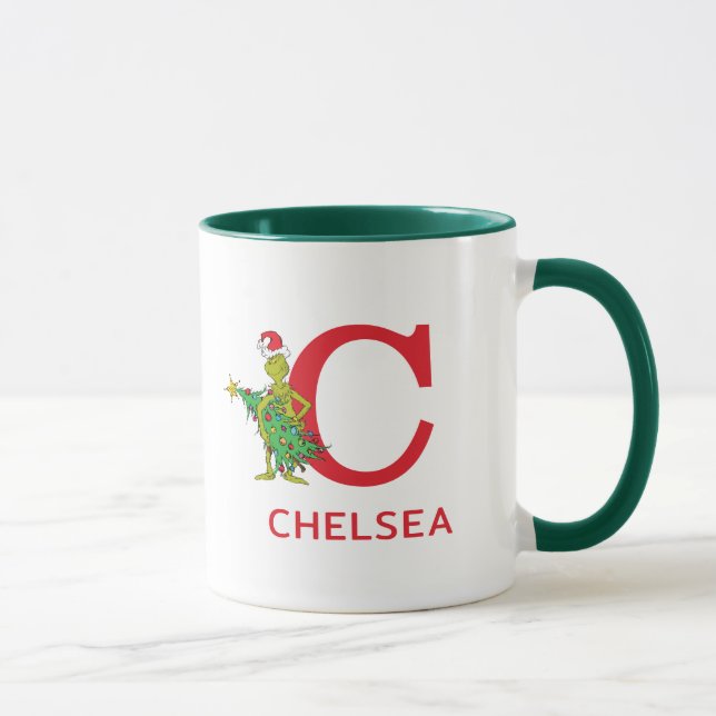 Caneca Grpolegadas clássico | Nome e monograma C (Direita)