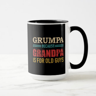 Caneca Grumpa porque vovô para o antigo retro de colheita