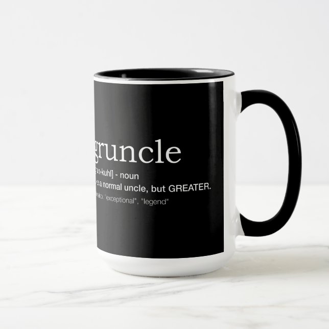 Caneca Gruncle for best uncle (Direita)