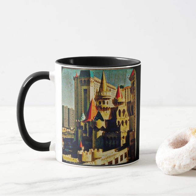 Caneca Grunge Medieval Castle (Com Donut)