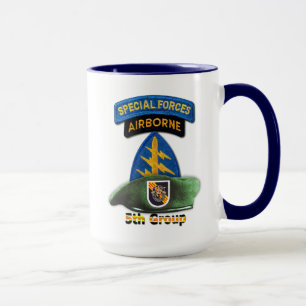 Caneca Grupo das Forças Especiais da 5 Verde Beretas SFG