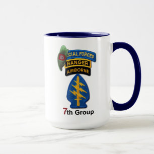 Caneca Grupo das Forças Especiais da 7 Verde Beretas SFG