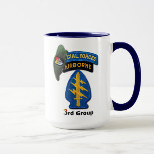 Caneca Grupo das Forças Especiais Green Berets SFGA SF