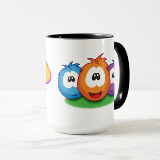 Caneca Grupo de Ícones e Logotipo do Jogo Sneezies