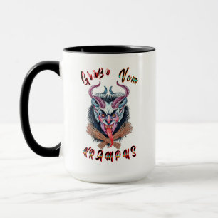 Caneca Grüße Vom Krampus Yule Devil Krampusnacht
