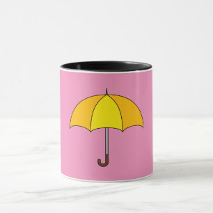 Caneca Guarda-chuva amarela
