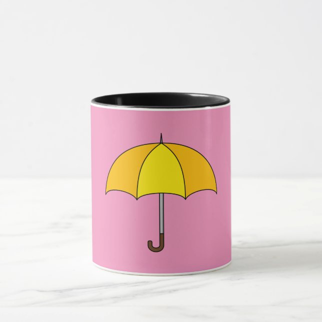 Caneca Guarda-chuva Amarelo (Centro)