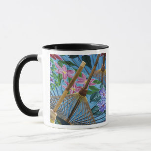 Caneca Guarda-chuvas decorativos pintados à mão na aldeia