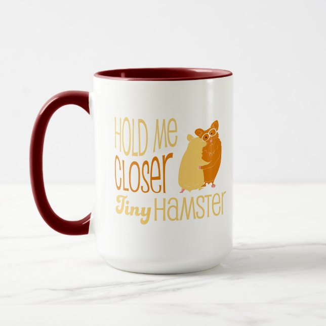 Caneca Guardare-me um hamster minúsculo mais próximo (Esquerda)