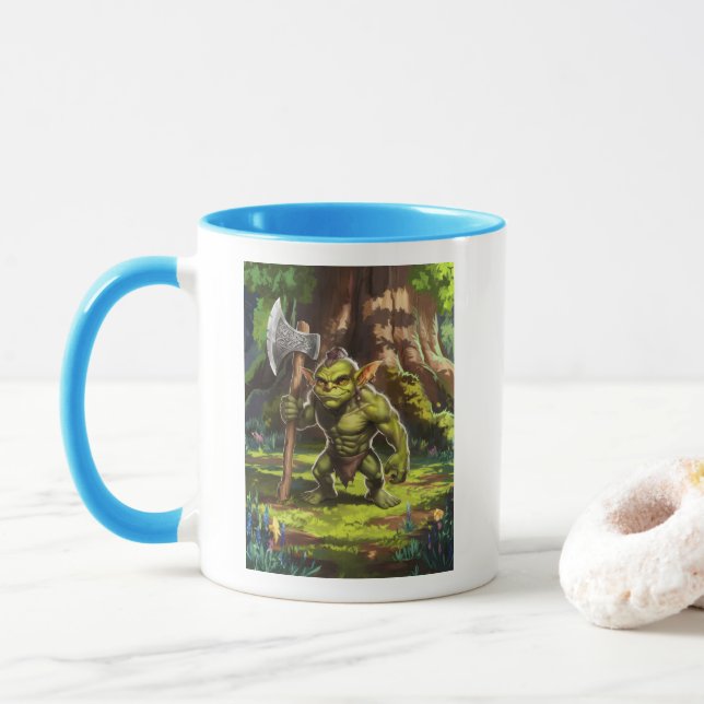 Caneca Guardião goblin da floresta. (Com Donut)