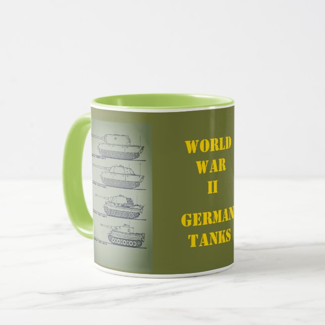 CANECA GUERRA MUNDIAL II TANQUES ALEMÃES (Frente Esquerda)