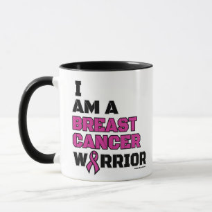 Caneca Guerreiro/Bloqueio/Eu sou... Cancer da Mama