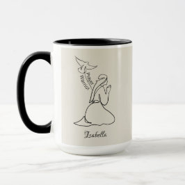 Caneca Guerreiro da Oração Design & Personalizar Nome