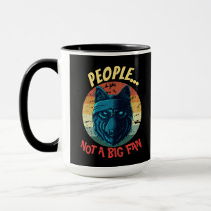 Caneca Guerreiro Urbano Povo do Lobo Azul Não é um grande