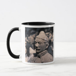 Caneca guerreiros de terracota no túmulo do Imperador Qin