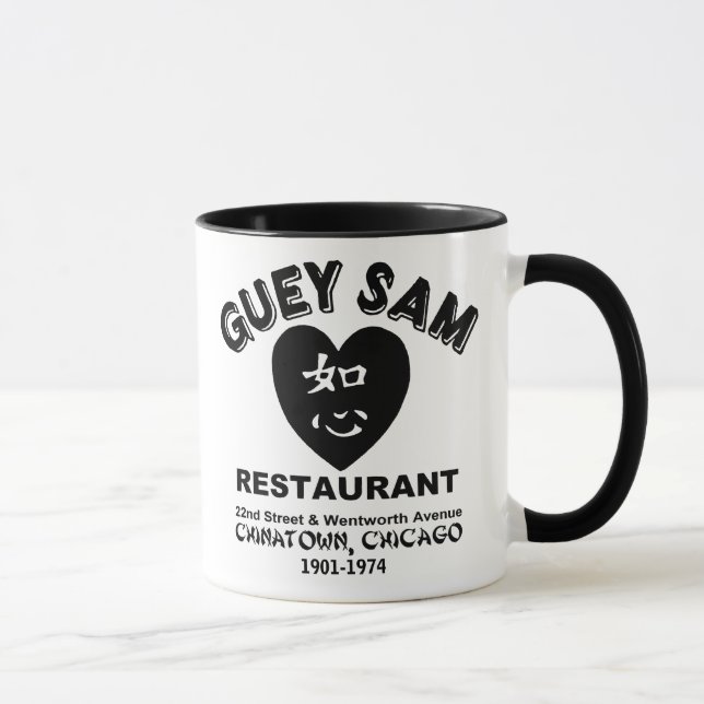 Caneca Guey Sam Restaurant, Chinatown, Chicago, IL (Direita)