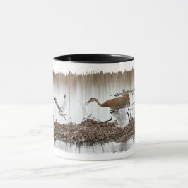 Caneca Guindaste de Sandhill que persegue gaivotas