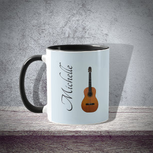 Caneca Guitarra acústica do monograma