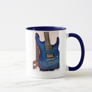 Caneca Guitarra azul elétrica
