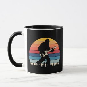 Caneca Guitarra Bigfoot Solo Sasquatch Guitarra presentes