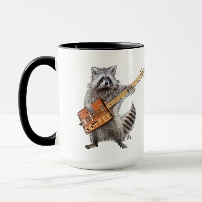 Caneca Guitarra de Café Raccoon (Esquerda)