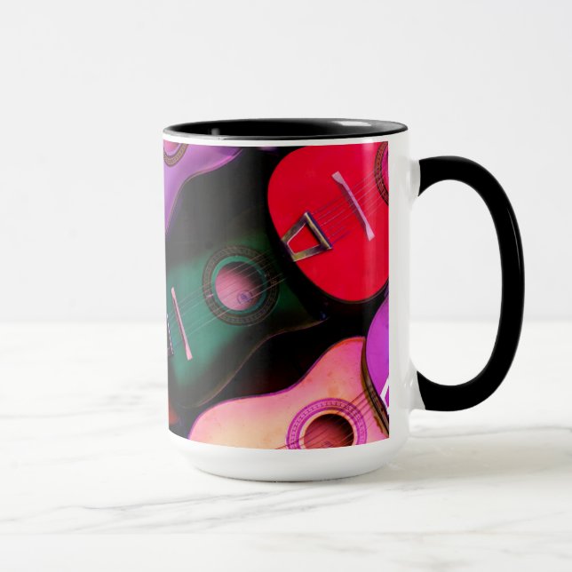 Caneca Guitarras Coloridas (Direita)