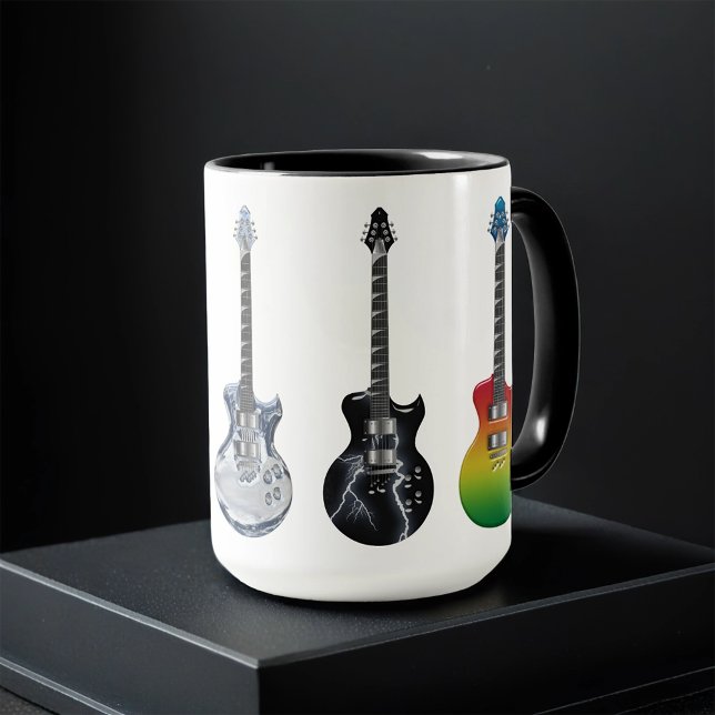 Caneca Guitarras elétricas (Criador carregado)