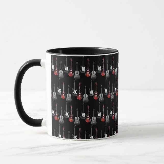 Caneca Guitarras Elétricas Legais para Presente de Amante (Esquerda)