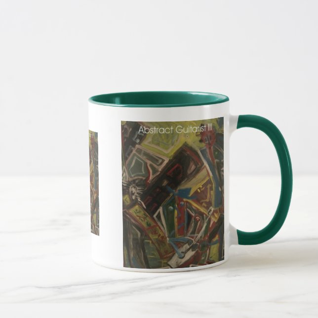 Caneca guitarrista abstrato III (Direita)